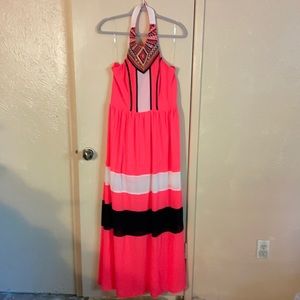 Tribal Hot Pink Maxi